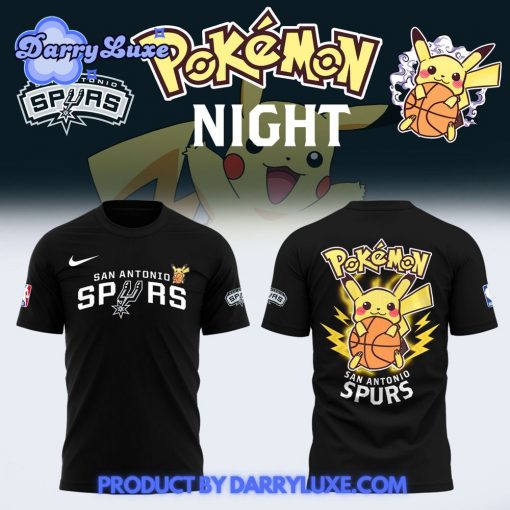 NBA San Antonio Spurs x Pokemon Night Shirt 2025