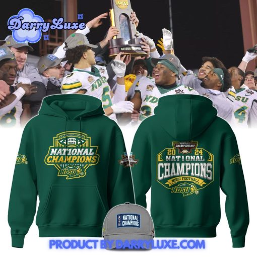 North Dakota State Bison Champion Hoodie Color Green