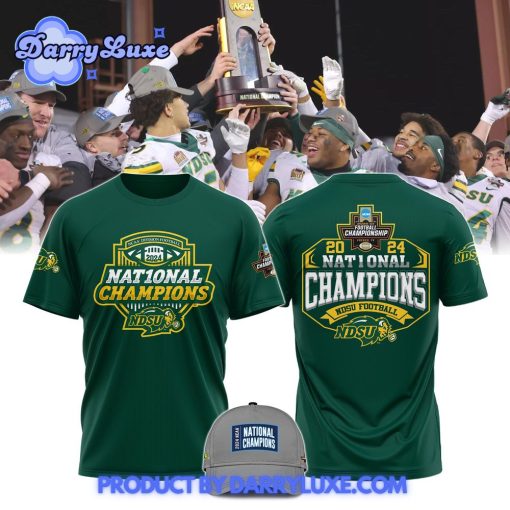 North Dakota State Bison Champion Shirt Color Green