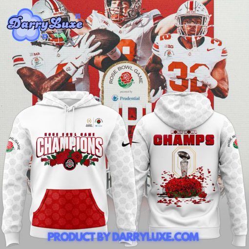 Ohio State Buckeyes Playoff 2025 Rose Bowl Champions Hoodie