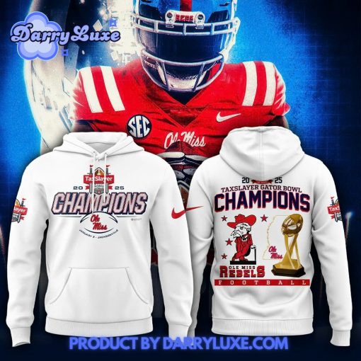 Ole Miss Football TaxSlayer Gator Bowl Central Champions Hoodie