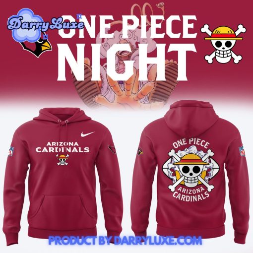 One Piece x Arizona Cardinals NFL 2025 Hoodie Set