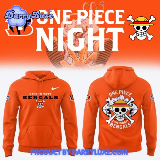 One Piece x Cincinnati Bengals NFL 2025 Hoodie Set