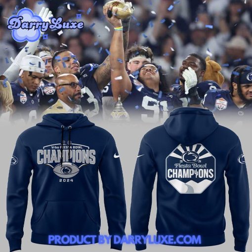 Penn State Football 2024 Fiesta Bowl Champions Hoodie Blue