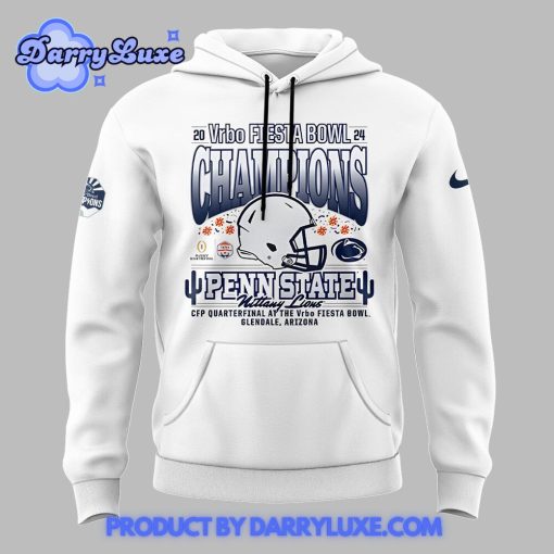 Penn State Football 2024 Fiesta Bowl Champions Hoodie White