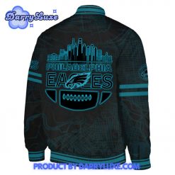 Philadelphia Eagles Carbon Black Fashion Game Baseball Jacket 2025