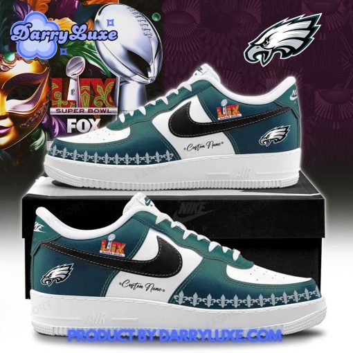 Philadelphia Eagles Super Bowl LIX Mardi Gras 2025 Nike Air Force 1