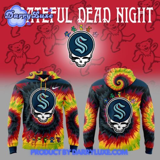 Seattle Kraken x Grateful Dead Night Hoodie Set 2025