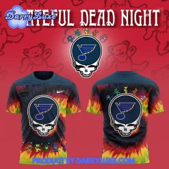 St. Louis Blues x Grateful Dead Night Shirt 2025