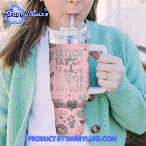 Taylor Swift Getaway Car Special Pink Stanley Tumbler