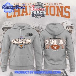 Texas Longhorns College Football Playoff 2025 Peach Bowl Champions Hoodie