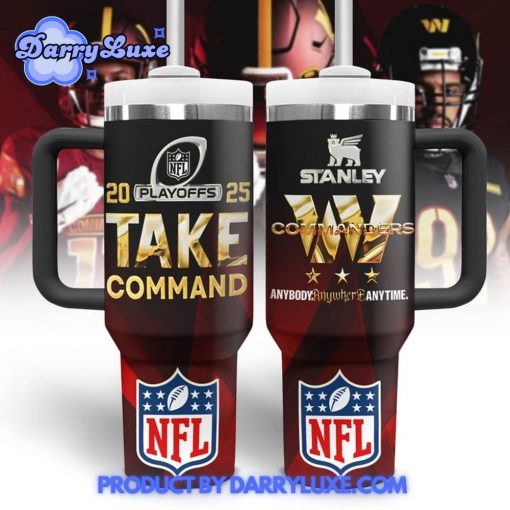 Washington Commanders 2025 Playoff Take Command Stanley Tumbler