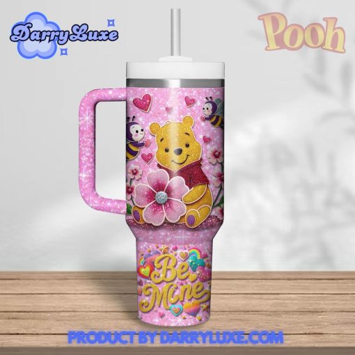 Winnie the Pooh Happy Valentine 2025 Stanley Tumbler