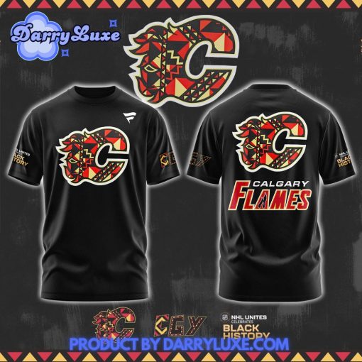 Calgary Flames Black History Month Shirt