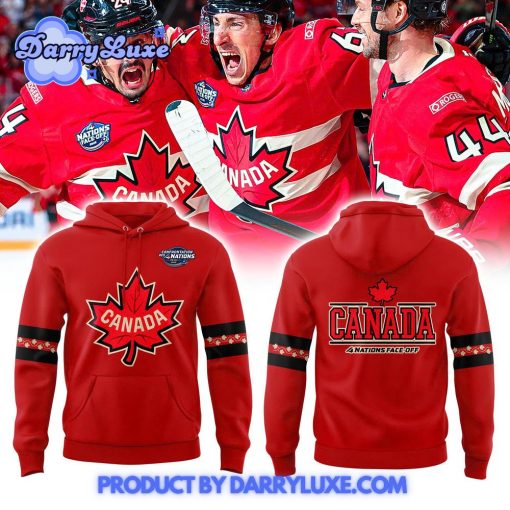 Canada Hockey Red 2025 4 Nations Face Off Premium Hoodie Set