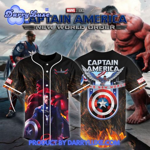 Captain America Brave New World 2025 Baseball Jersey