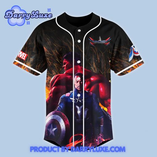 Captain America Brave New World 2025 Baseball Jersey