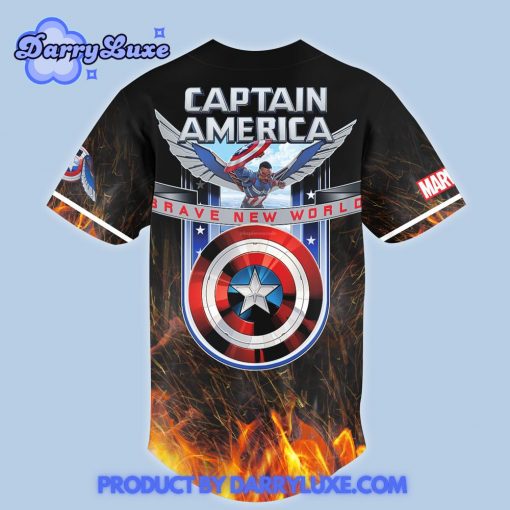 Captain America Brave New World 2025 Baseball Jersey