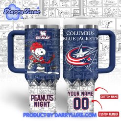 Columbus Blue Jackets 75th Anniversary of Peanuts Stanley Tumbler