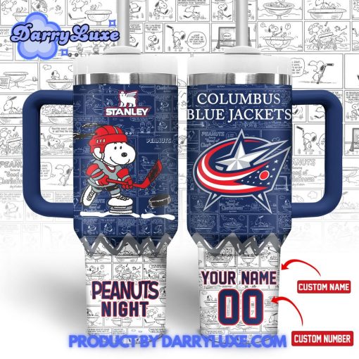 Columbus Blue Jackets 75th Anniversary of Peanuts Stanley Tumbler