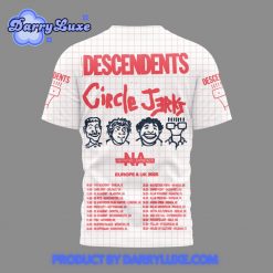 Descendents Band Circle Jerks 2025 Tour Shirt