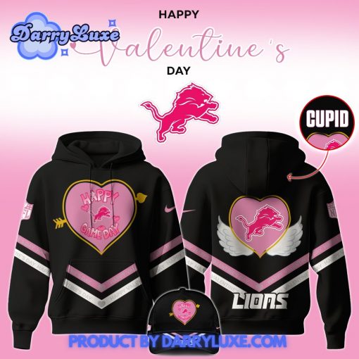 Detroit Lions 2025 Valentine “Game Day” Hoodie Set