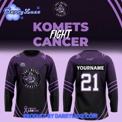 Fort Wayne Komets Fight Cancer Night Hockey Jersey