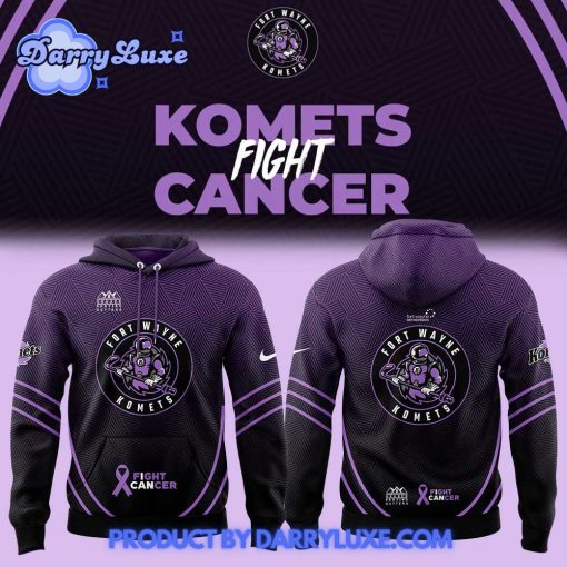 Fort Wayne Komets Fight Cancer Night Hoodie Set