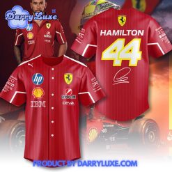 Lewis Hamilton x Scuderia Ferrari 2025 Baseball Jersey