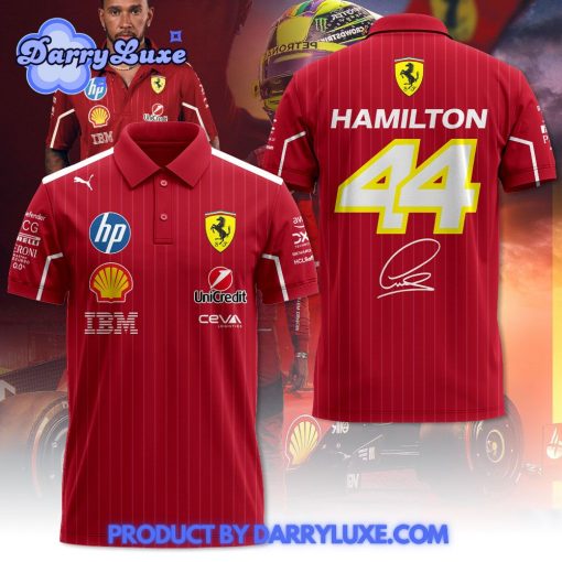 Lewis Hamilton x Scuderia Ferrari 2025 Polo Shirt