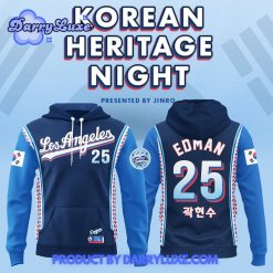 Los Angeles Dodgers MLB 2025 “Korean Heritage Night” Hoodie