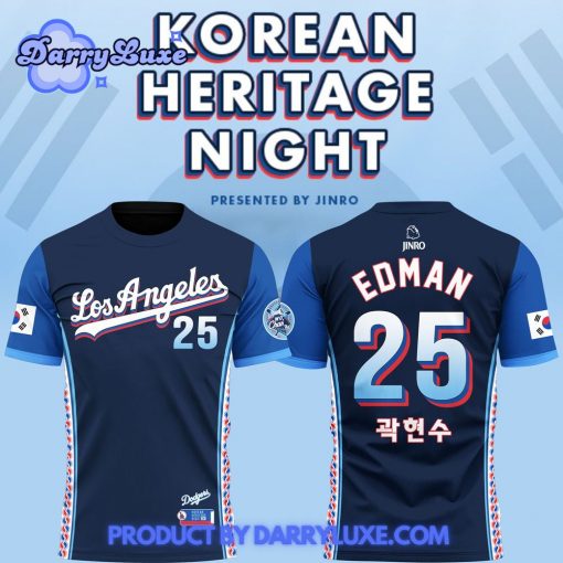 Los Angeles Dodgers MLB 2025 “Korean Heritage Night” Shirt