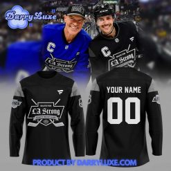 Los Angeles Kings LA Strong Black Hockey Jersey 2025