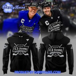 Los Angeles Kings LA Strong Black Hoodie Set 2025