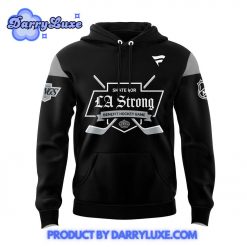 Los Angeles Kings LA Strong Black Hoodie Set 2025