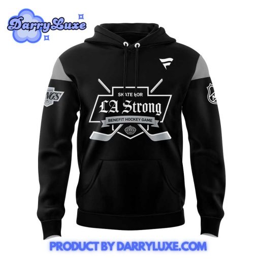 Los Angeles Kings LA Strong Black Hoodie Set 2025