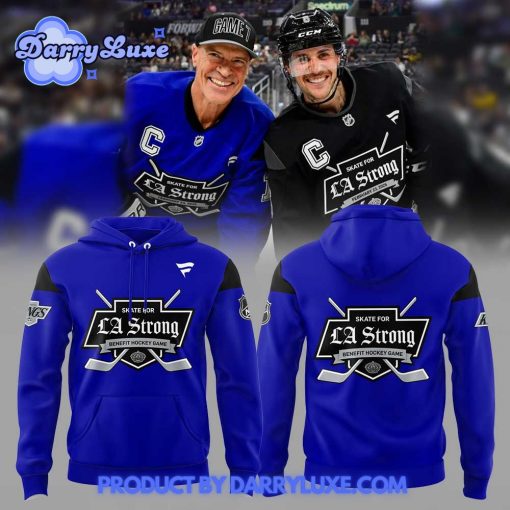 Los Angeles Kings LA Strong Blue Hoodie Set 2025