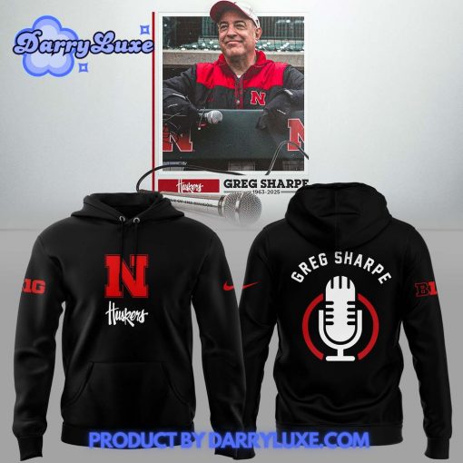 Nebraska Cornhuskers RIP Greg “Voice of the Huskers” Hoodie