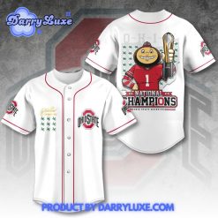 Ohio State Buckeyes Football 2024 National Champions Rose Bowl Baseball Jersey