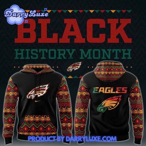 Philadelphia Eagles Black History Month 2025 Hoodie