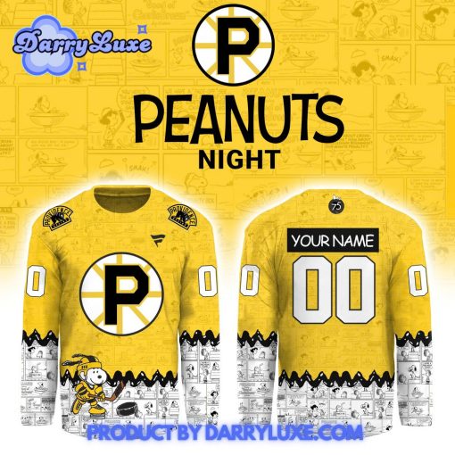 Providence Bruins x Peanuts 75th Anniversary Hockey Jersey 2025