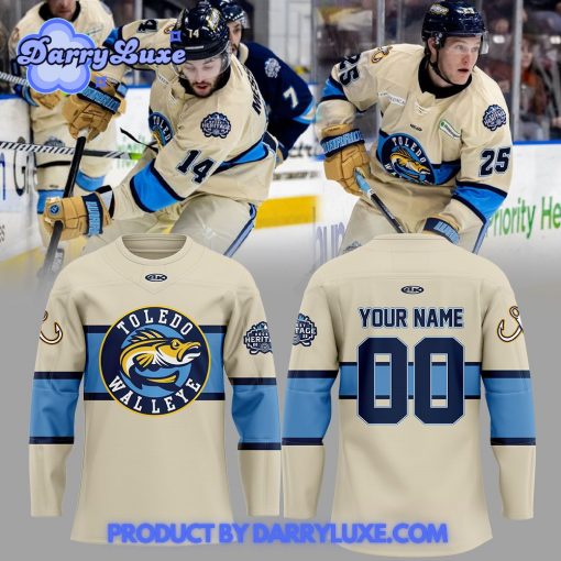 Toledo Walleye Hockey Heritage Uniform Hockey Jersey