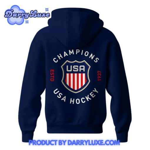 USA Hockey 4 Nations Face-Off 2025 Champions Hoodie