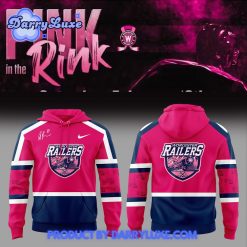 Worcester Railers PINK IN THE RINK Anthony Repaci Bobblehead Hoodie Set