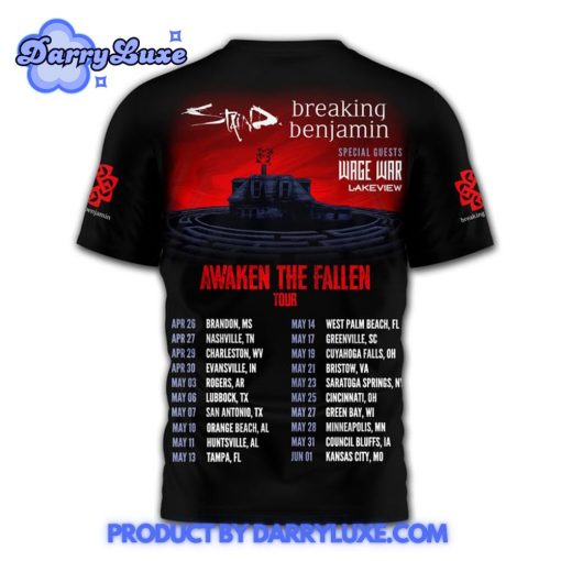 Breaking Benjamin Awaken The Fallen Tour 2025 Shirt