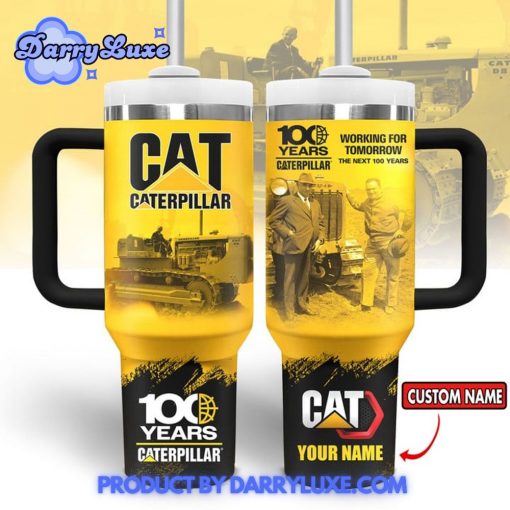 Caterpillar 100 Years Anniversary Customized Stanley Tumbler