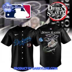 Demon Slayer x MLB Los Angeles Dodgers 2025 Baseball Jersey