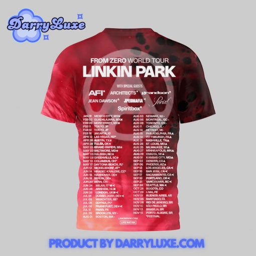 From Zero World Tour 2025 Linkin Park Shirt