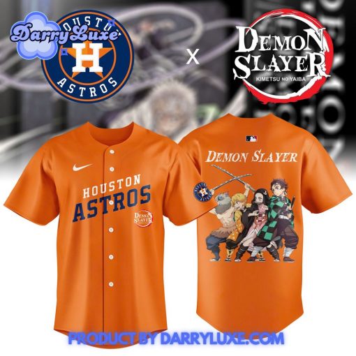 Houston Astros x Demon Slayer New Season Baseball Jersey 2025