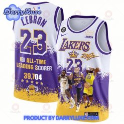 LA Lakers #23 LeBron James All-Time Leading Scorer Basketball Jersey